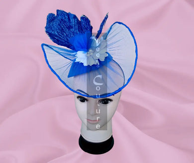 Vee's Couture Hat Blue Stella 1