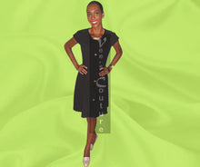 Load image into Gallery viewer, Vee&#39;s button knot dress 5
