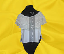 Load image into Gallery viewer, Vee&#39;s Couture Double Flounce Blouse
