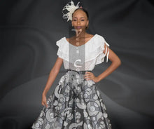 Load image into Gallery viewer, Vee&#39;s Couture Double Flounce Free Flow Blouse 3
