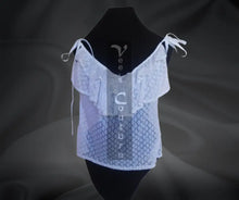 Load image into Gallery viewer, Vee&#39;s Couture Double Flounce Free Flow Blouse 2

