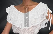 Load image into Gallery viewer, Vee&#39;s Couture Double Flounce Free Flow Blouse 1 
