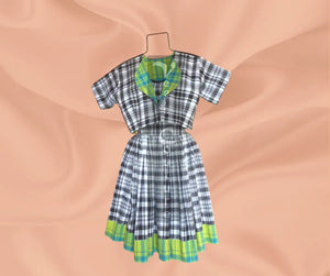 Vee's Couture Madras Gathered Dress set 1