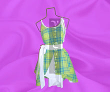 Load image into Gallery viewer, Vee&#39;s Couture Madras n Plain Dress 2
