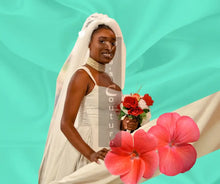 Load image into Gallery viewer,  Vee&#39;s Pleated Jewel bridal dress 8
