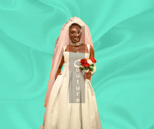 Load image into Gallery viewer,  Vee&#39;s Pleated Jewel bridal dress 11
