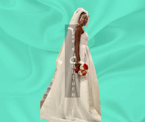 Vee's Pleated Jewel bridal dress 9