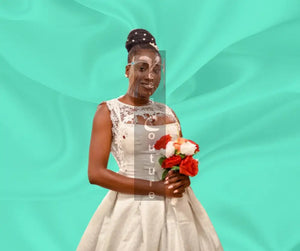  Vee's Pleated Jewel bridal dress 12