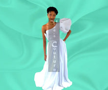 Load image into Gallery viewer, Vee&#39;s Single Shoulder Wedding Dress

