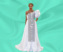 Charger l&#39;image dans la galerie, Single shoulder Wedding Dress- Front - full length
