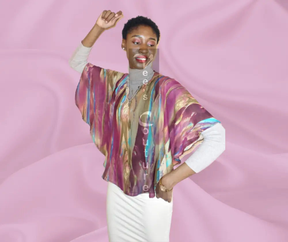 Vee's Splash Mix Poncho 3